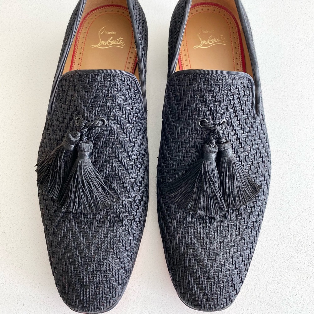 Christian Louboutin Black Loafers 40 - MSRP $950
